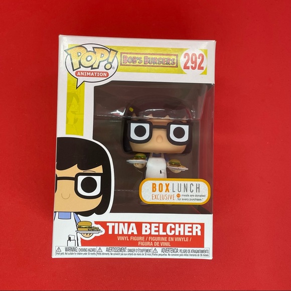 Funko Pop Tina Belcher Cheeseburgers 2017 Box Lunch Exclusive Bob's Burgers #292 - Picture 1 of 6